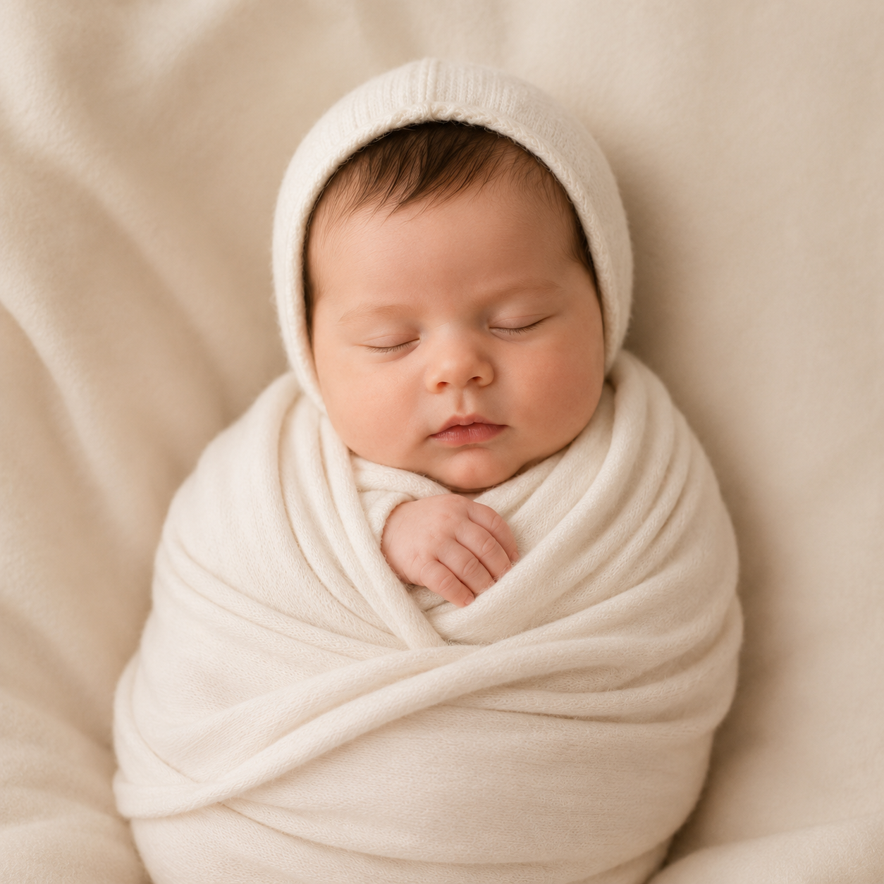 Newborn-портрет в стиле Milk Blanket